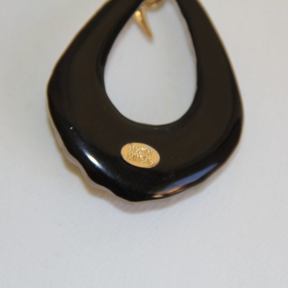 Alexis Bittar Gold Claw Croc-Lucite Drop Necklace - Picture 4 of 13